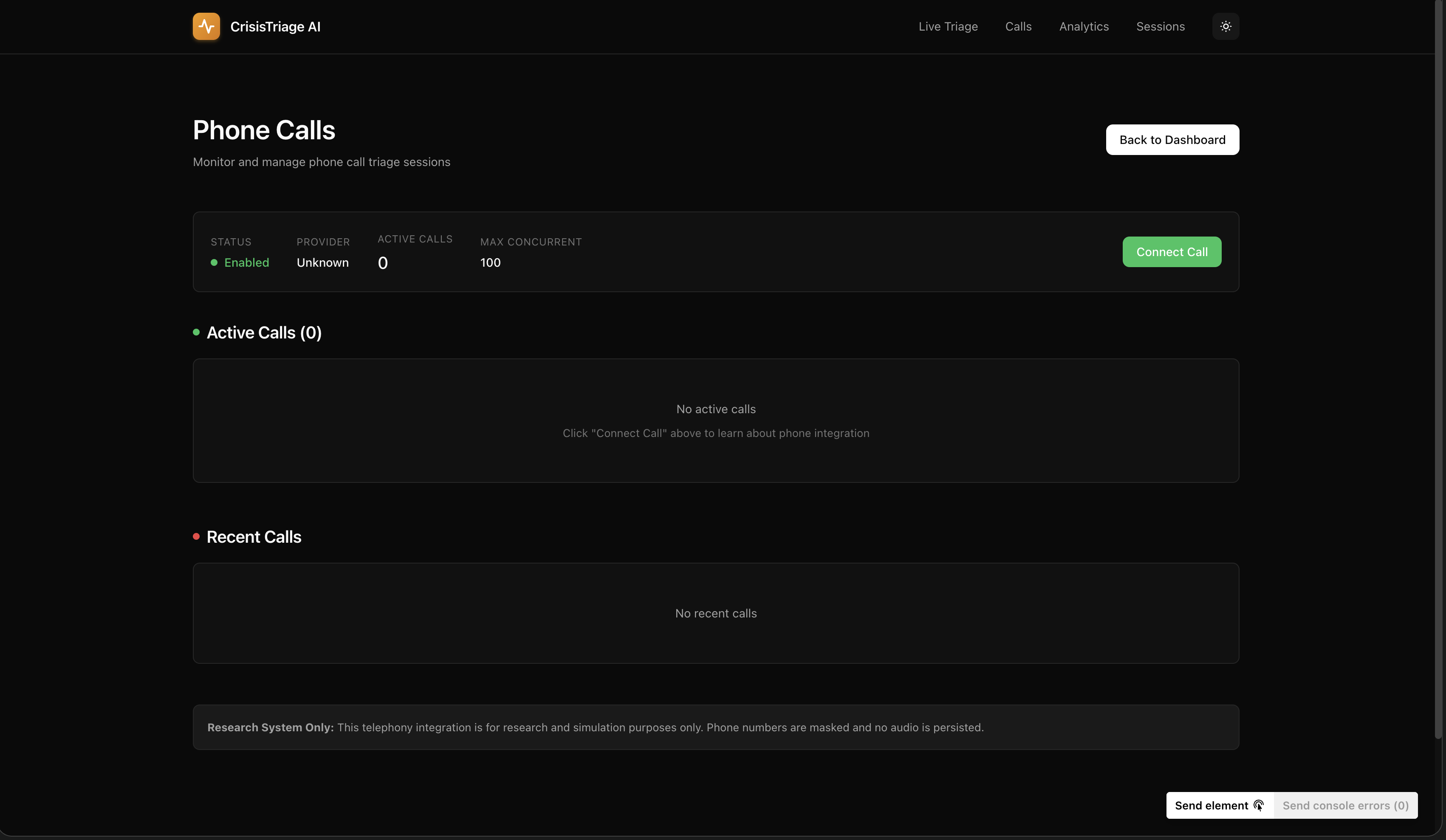 CrisisTriageAI interface view 2